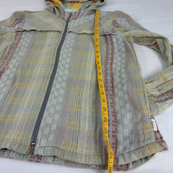 Vintage Woolrich Organic Cotton Embroidered Zip up hoodie pastel green medium - Picture 13 of 13